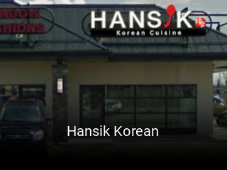 Hansik Korean table reservation