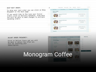 Monogram Coffee reservation