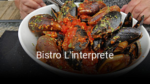 Bistro L'interprete reserve table