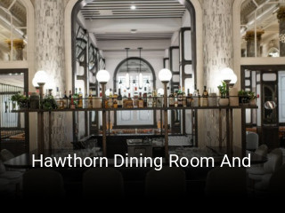Hawthorn Dining Room And reserve table