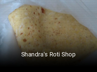 Shandra's Roti Shop table reservation