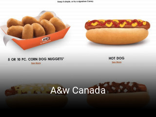 A&w Canada book table